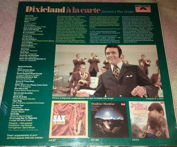 Orchestra Max Greger* : Dixieland À La Carte (LP, Comp)