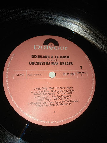 Orchestra Max Greger* : Dixieland À La Carte (LP, Comp)