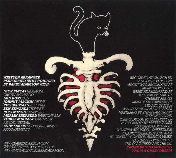 Barry Adamson : Back To The Cat (CD, Album)