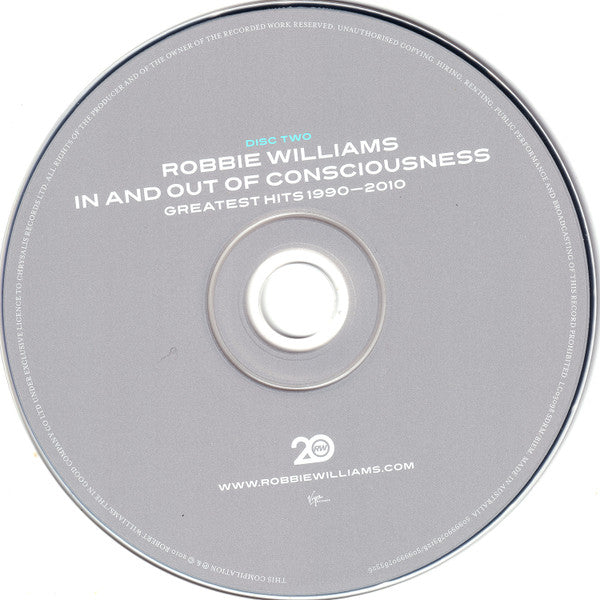 Robbie Williams : In And Out Of Consciousness (Greatest Hits 1990-2010) (2xCD, Comp)