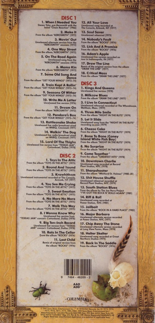 Aerosmith : Pandora's Box (Box + 3xCD, Comp, RM)