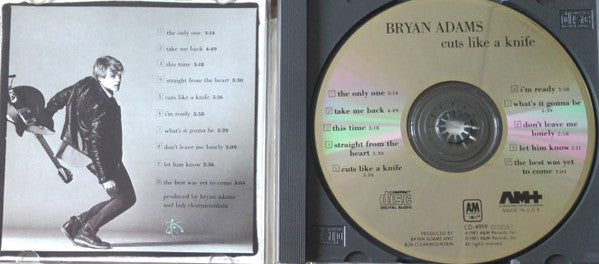 Bryan Adams : Cuts Like A Knife (CD, Album, DAD)