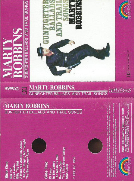 Marty Robbins :  Gunfighter Ballads And Trail Songs (Cass, Album, RE)