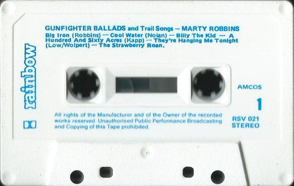 Marty Robbins :  Gunfighter Ballads And Trail Songs (Cass, Album, RE)