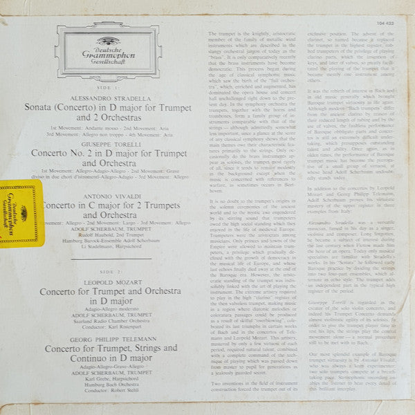 Adolf Scherbaum : Five Famous Concertos For Trumpet (LP)