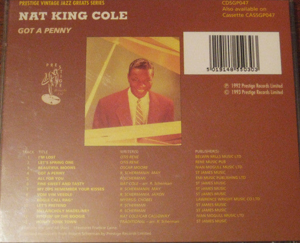 Nat King Cole : Got A Penny (CD, Comp)
