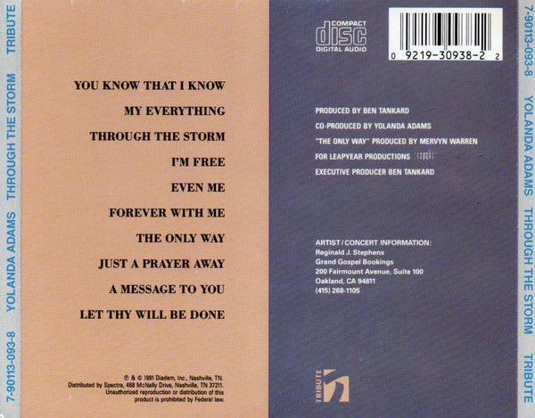 Yolanda Adams : Through The Storm (CD)