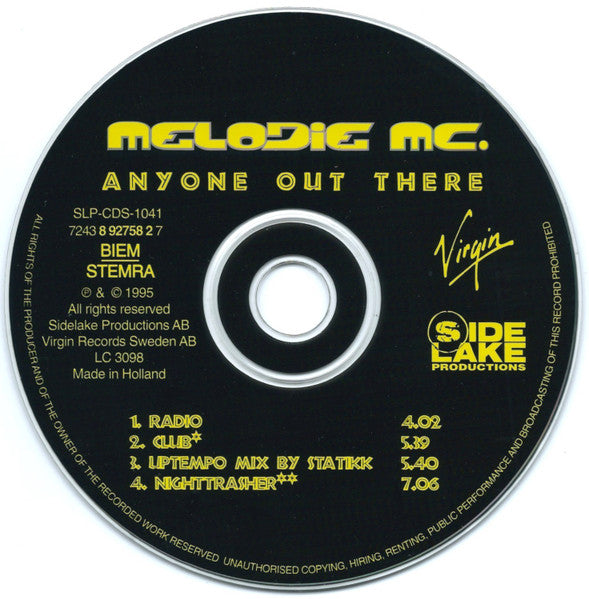 Melodie MC : Anyone Out There (CD, Maxi)