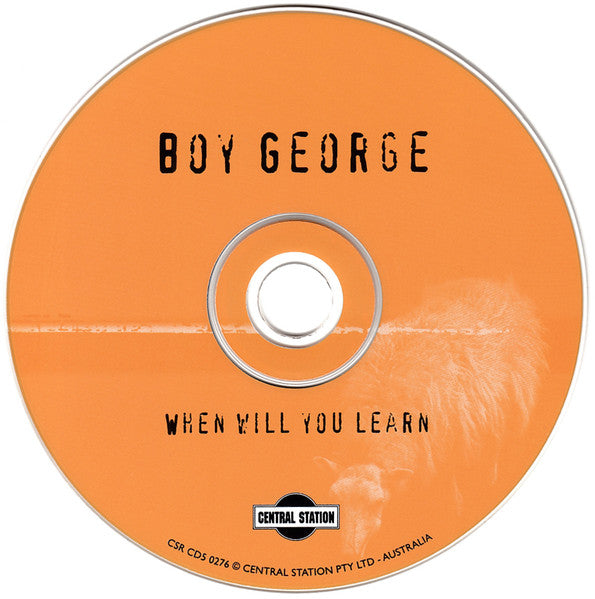 Boy George : When Will You Learn (CD, Single)
