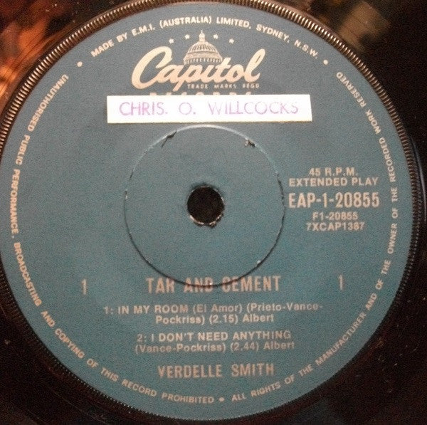 Verdelle Smith : Tar And Cement (7", EP)