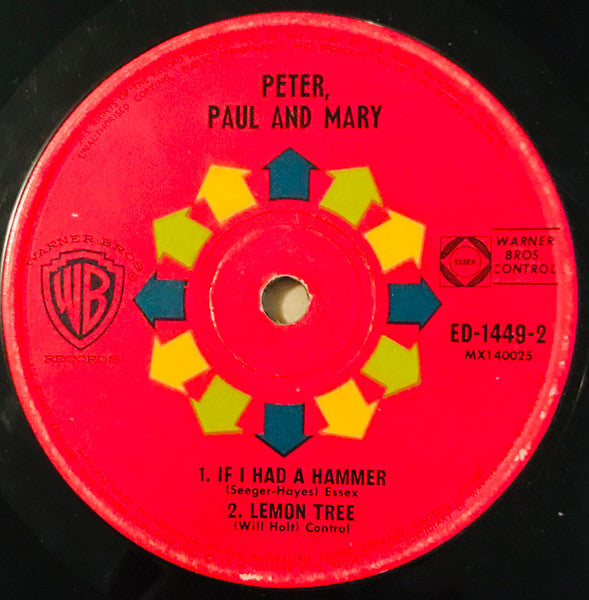 Peter, Paul & Mary : Peter, Paul And Mary (7", EP)