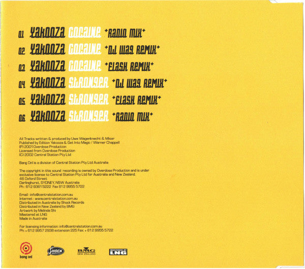Yakooza : Cocaine (CD, Maxi)