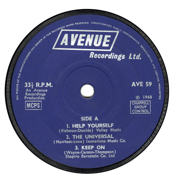 Unknown Artist : Six Top Hits (7")