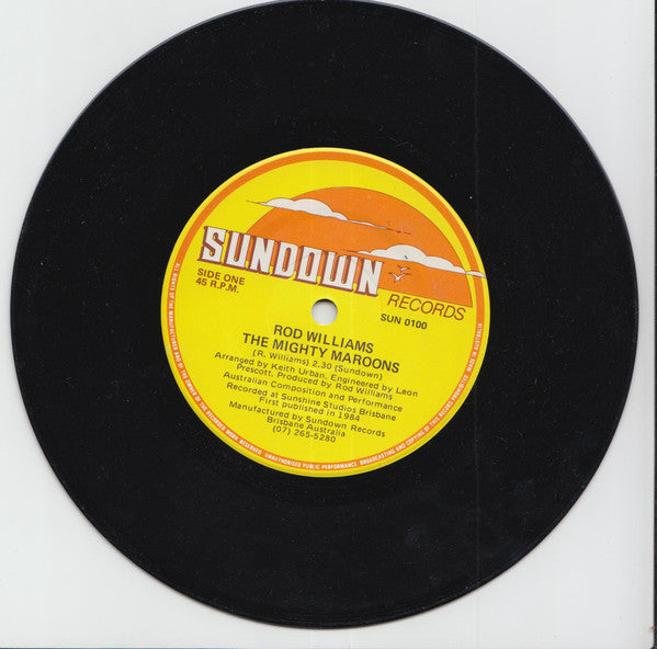 Rod Williams (5) : The Mighty Maroons (7", Single)
