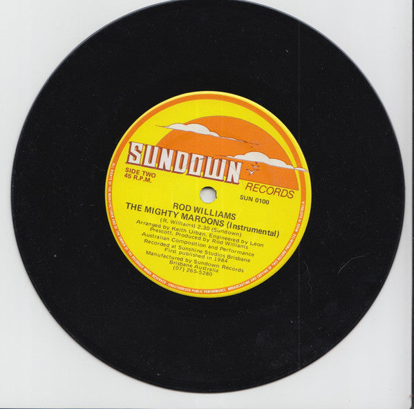 Rod Williams (5) : The Mighty Maroons (7", Single)