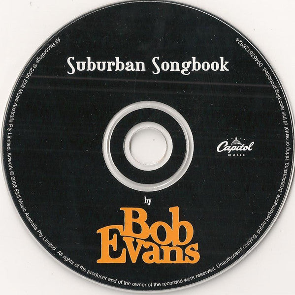Bob Evans (2) : Suburban Songbook (CD, Album, dig)