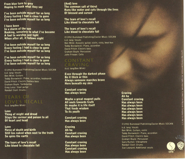 k.d. lang : Ingénue (CD, Album)