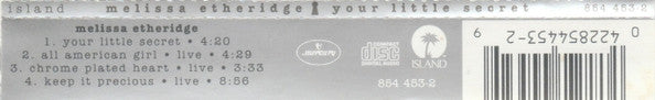Melissa Etheridge : Your Little Secret (CD, Single)