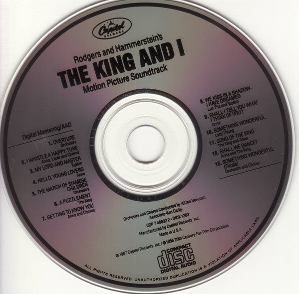 Rodgers & Hammerstein : The King And I (CD, Album, RE)
