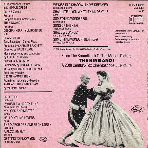 Rodgers & Hammerstein : The King And I (CD, Album, RE)