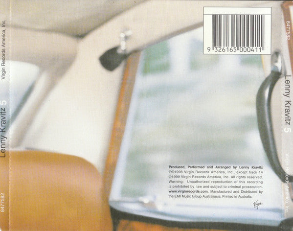 Lenny Kravitz : 5 (CD, Album, RE)