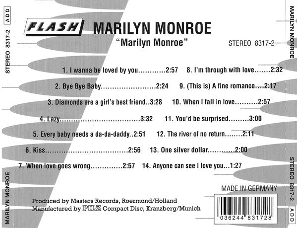 Marilyn Monroe : Marilyn Monroe (CD, Comp)