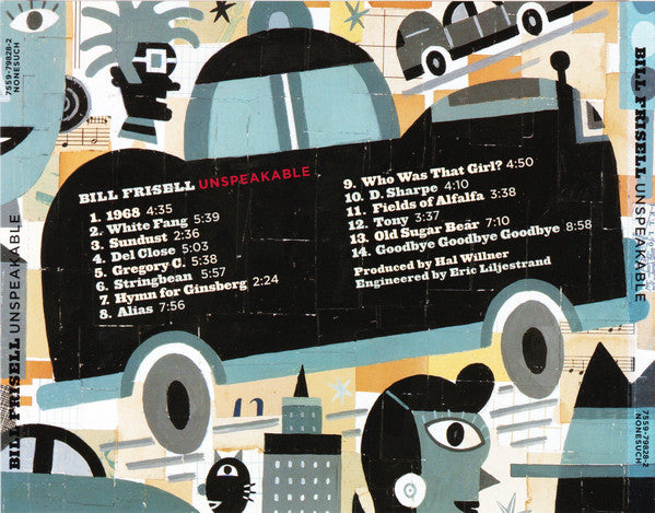 Bill Frisell : Unspeakable (CD, Album)