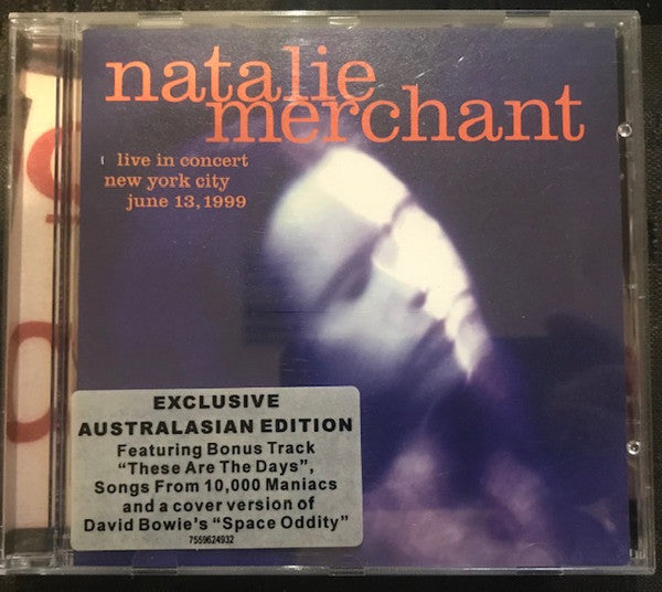 Natalie Merchant : Live In Concert (CD, Album)