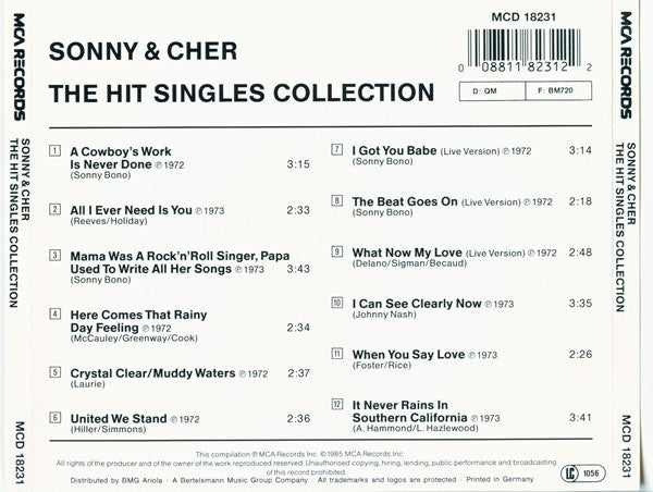 Sonny & Cher : The Hit Singles Collection (CD, Comp)