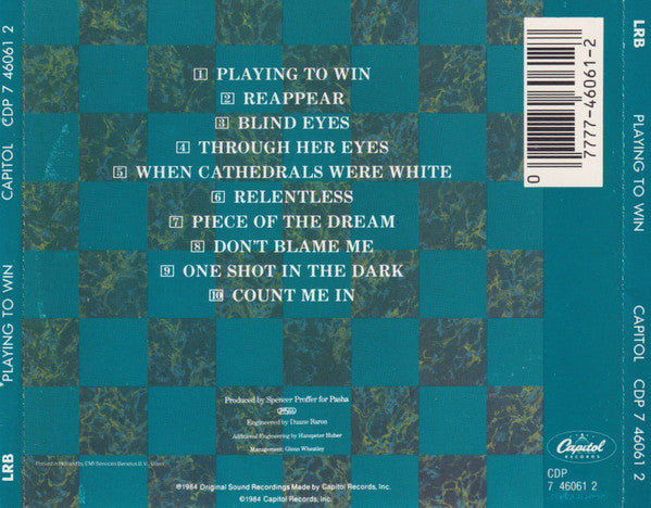 LRB* : Playing To Win (CD, Album)