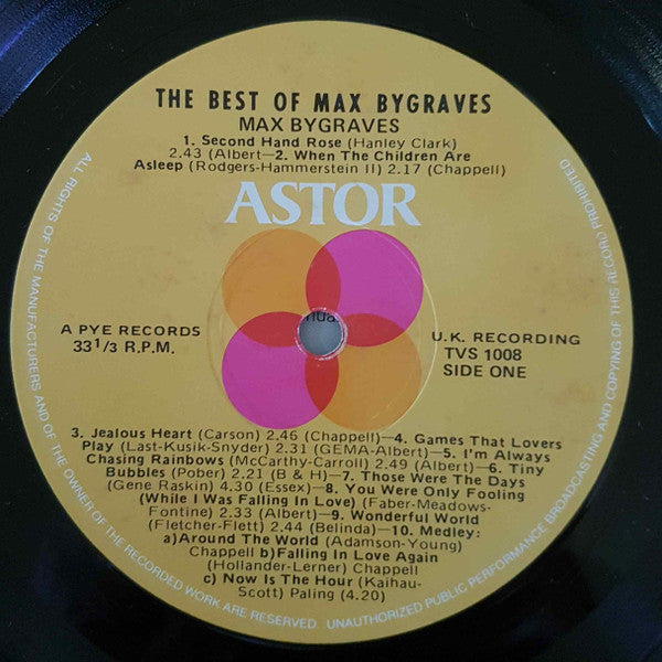 Max Bygraves : The Best Of Max Bygraves (LP, Comp)