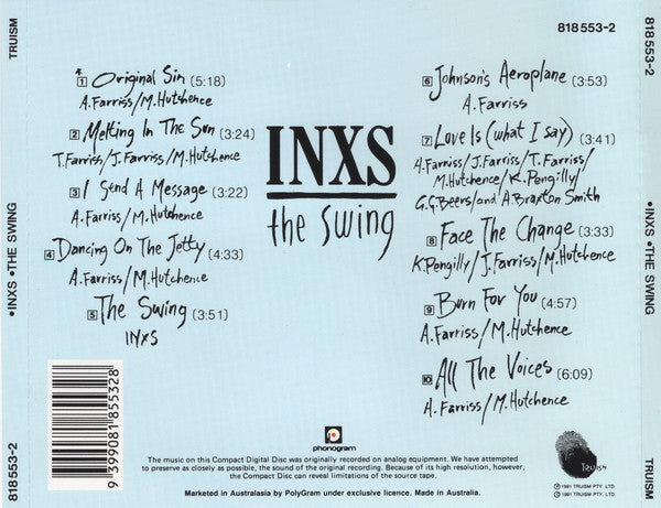 INXS : The Swing (CD, Album, RE)