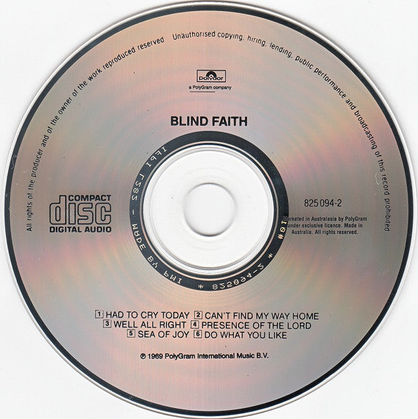 Blind Faith (2) : Blind Faith (CD, Album, RE)