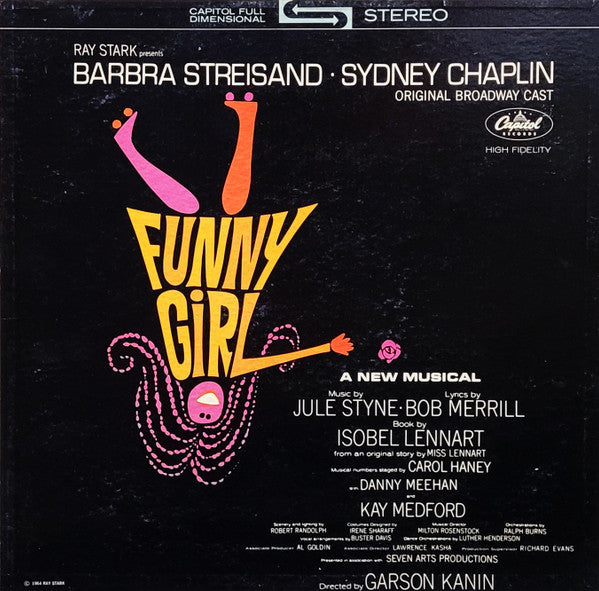 Barbra Streisand • Sydney Chaplin : Funny Girl (Original Broadway Cast) (LP, Album, Scr)