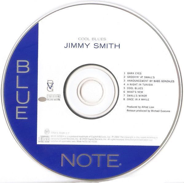 Jimmy Smith : Cool Blues (CD, Album, Mono, RE, RM)