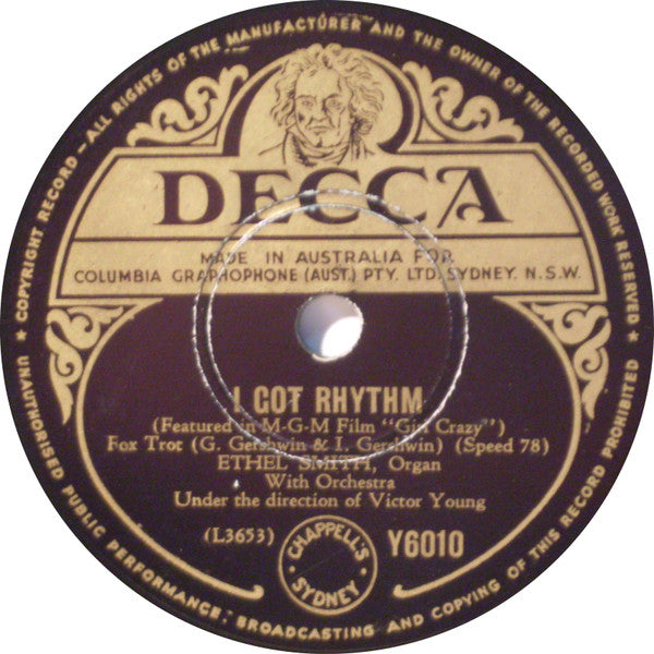 Ethel Smith : I Got Rhythm / Liza (Shellac, 10")
