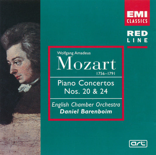 Wolfgang Amadeus Mozart, Daniel Barenboim, English Chamber Orchestra : Piano Concertos Nos. 20 & 24 (CD, Comp, RM)