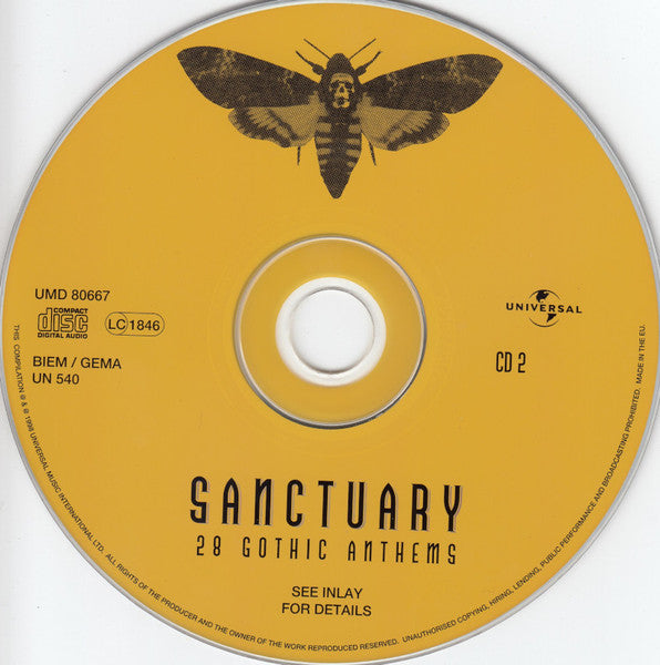 Various : Sanctuary · 28 Gothic Anthems (2xCD, Comp)