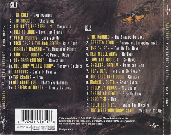 Various : Sanctuary · 28 Gothic Anthems (2xCD, Comp)