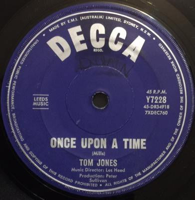 Tom Jones : Once Upon A Time (7", Single)