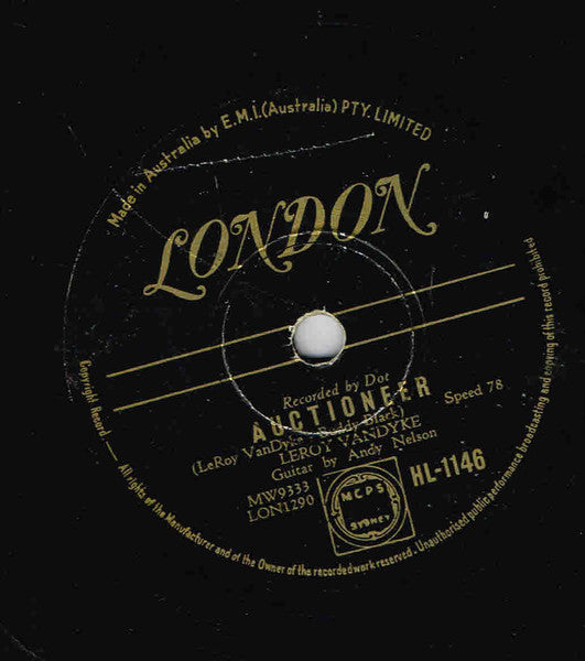 Leroy Van Dyke : Auctioneer (Shellac, 10", Single)