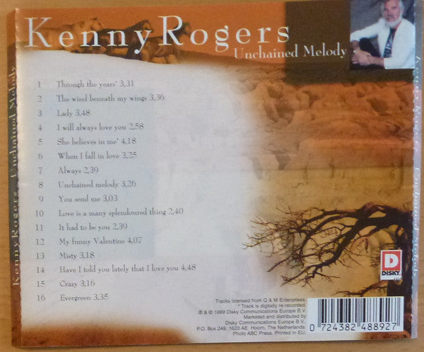 Kenny Rogers : Unchained Melody (CD, Album, Comp)