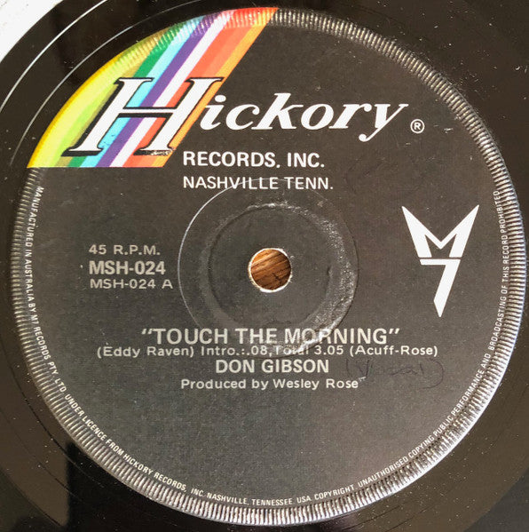 Don Gibson : Touch The Morning (7", Single)