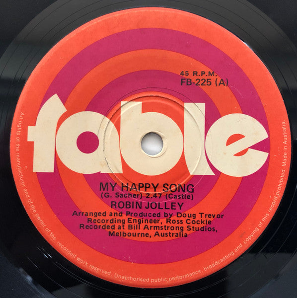 Robin Jolley : My Happy Song (7", Single)