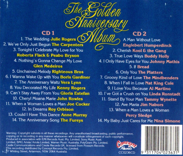 Various : The Golden Anniversary Album (2xCD, Comp)