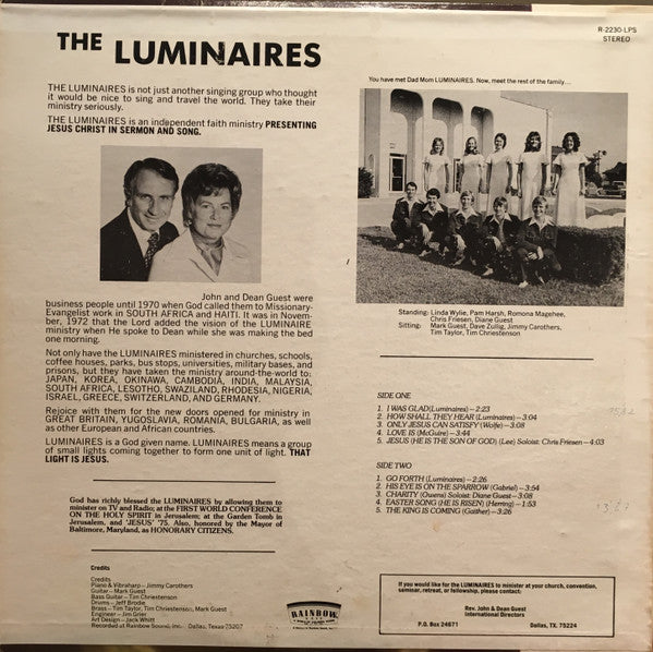 The Luminaires : The Rose Of Sharon (LP, Album)