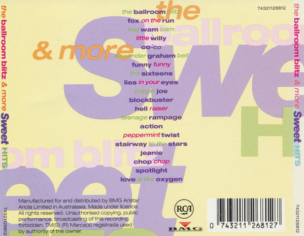 Sweet* : The Ballroom Blitz & More Sweet Hits (CD, Comp)
