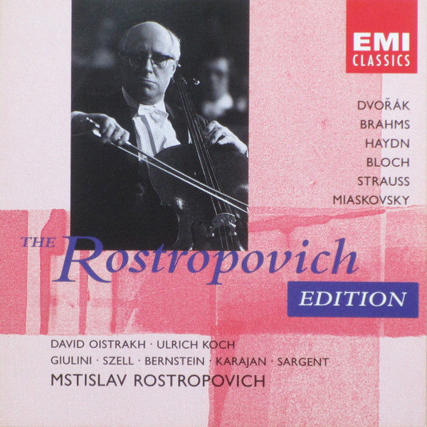 Mstislav Rostropovich, Antonín Dvořák, Johannes Brahms, Joseph Haydn, Ernest Bloch, Richard Strauss, Nikolai Myaskovsky : The Rostropovich Edition (3xCD, Comp, RM)