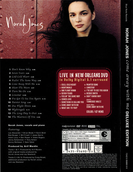 Norah Jones : Come Away With Me (CD, Album, Copy Prot., Enh + DVD-V, PAL + Dlx)