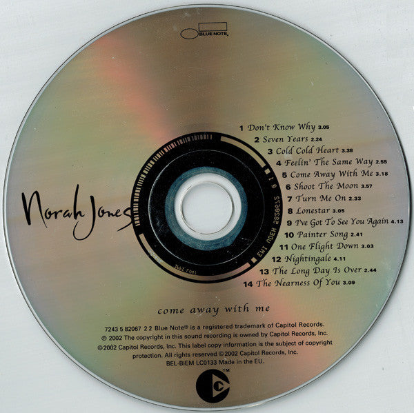 Norah Jones : Come Away With Me (CD, Album, Copy Prot., Enh + DVD-V, PAL + Dlx)